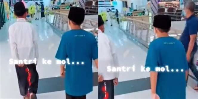 Menjaga Adab, Sikap Anak Pesantren di Mal Bikin Salut