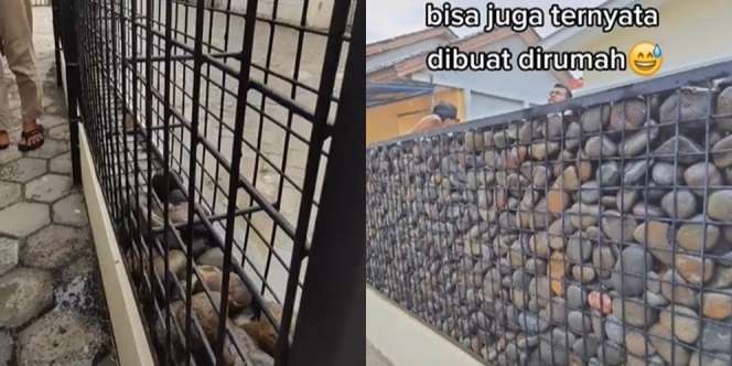 Pria Ini Bikin Pagar Cantik ala Kafe, Hasilnya Keren Banget!