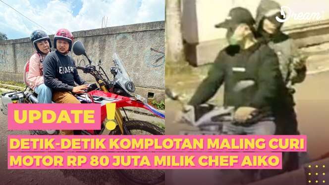 Detik-detik Komplotan Maling Curi Motor Rp80 Juta Milik Chef Aiko