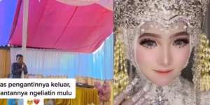 Datang ke Nikahan Mantan, Syok Lihat Pengantin Cantik Banget, Sampai Peluk Tiang Menatap Penyesalan