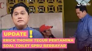 Erick Thohir Sentil Pertamina Soal Toilet SPBU Berbayar