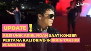 Aksi Unik Ariel Noah Saat Konser Pertama Kali Drive-in Bikin Takjub Penonton