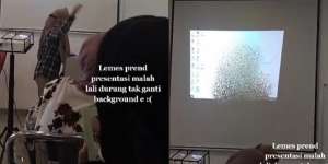 Lupa Ganti Background Laptop Saat Presentasi, Syok Foto Pribadi Terpampang di Proyektor