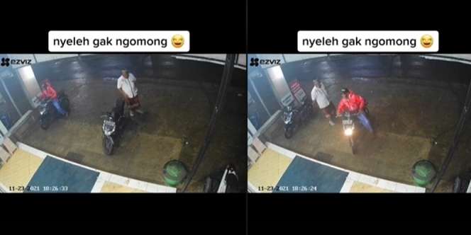 Kocak! Pria Ini Salah Ambil Motor, Ekspresi Pemilik Aslinya Bikin Ngakak