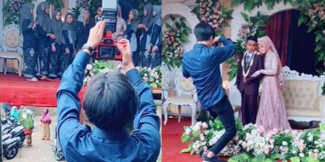 Viral Buat Pelaminan di Atas Jalanan, Warganet 'Rusuh Dikit Auto Roboh'