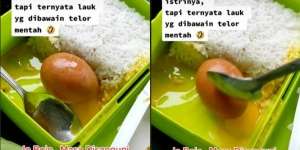 Viral Suami Dibekali Telur Mentah oleh Istrinya: 'Semalam Bikin Salah Apa, Mas?'