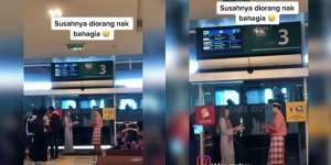 Gambar di Pintu Ini Bikin Gregetan, Tiap Mau Bersatu Pasti Terhalang Orang Ketiga