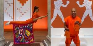 Outfit Olahraga `Sultan` Pakai Item Serba Hermes, Barbel Pun Fashionable