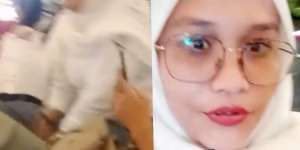 Emak-Emak Kompak Nongkrong Pakai Seragam SMA, Gayanya bak ABG Tingkahnya Jadi Sorotan
