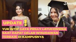 Gaya Prilly Latuconsina Saat Dapat Gelar Wisudawan Terbaik di Kampusnya