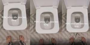 Bikin Geli dan Bergidik, Berdiri Lama Depan Toilet Duduk, Kaki Auto Diserbu Ribuan Makhluk Kecil