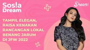 Tampil Elegan, Raisa Kenakan Rancangan Lokal Benang Jarum di JFW 2022