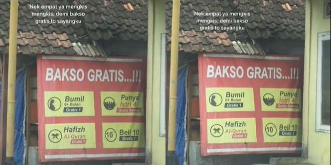 Warung Bakso Ini Beri Makan Gratis, Tapi Syaratnya Malah Bikin Salfok!