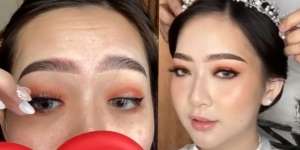 Selebgram Rias Wajah Sendiri di Hari Pernikahan, Penampilannya Banjir Pujian