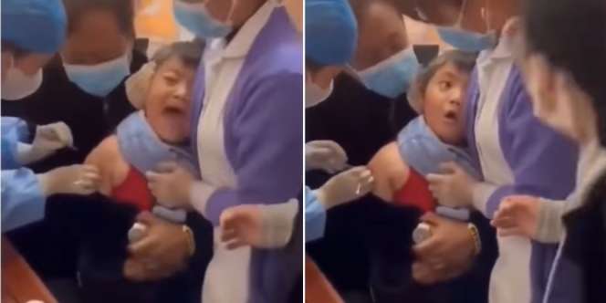 Awalnya Ngamuk, Reaksi Bocah Setelah Disuntik Bikin Gereget: “Segini Doang”