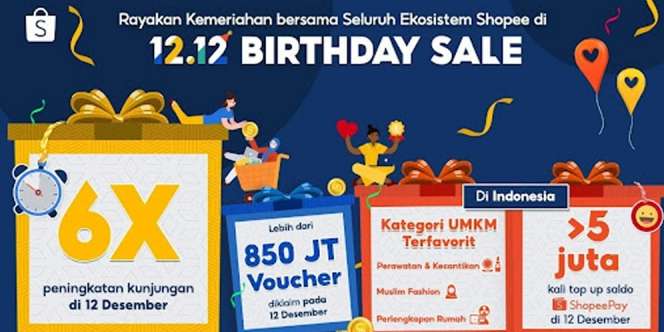Shopee 12.12 Birthday Sale Beri Kemudahan Berbelanja bagi Pengguna