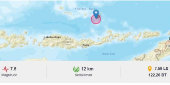 Gempa Guncang Perairan NTT, BMKG Sempat Keluarkan Peringatan Dini Tsunami