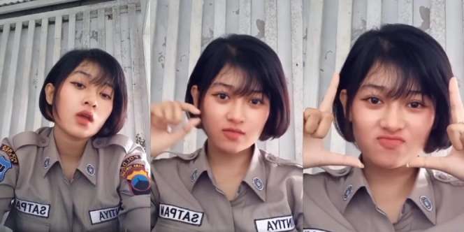 Satpam Cantik dan Imut Bikin Pria Auto Ingin Diinterograsi, Tak Kalah Sama Polwan
