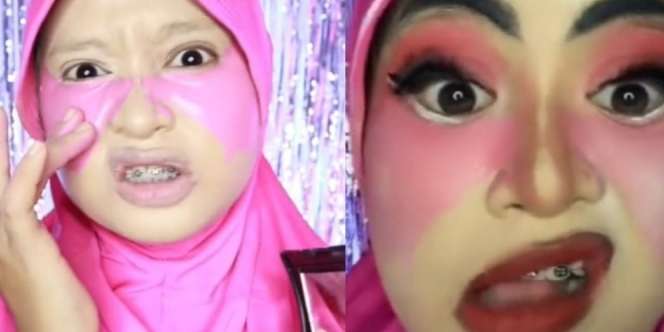 Ditonton 10 Juta Kali, Viral Cewek Make Up Pakai Foundation Satu Botol