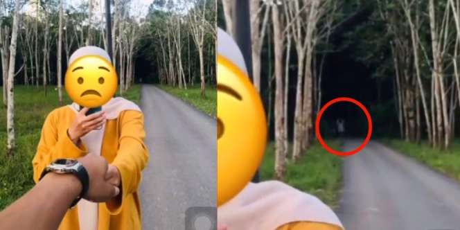 Foto Selfie Sama Pacar dekat Kebun Karet, Pemuda Syok Lihat Hasilnya Ada Sosok Seram di Belakang