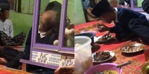 Aksi Bocah Saat Ikut Pengajian Ini Bikin Salfok, Warganet: Diam Tertidur, Gerak Habisin Sayur!