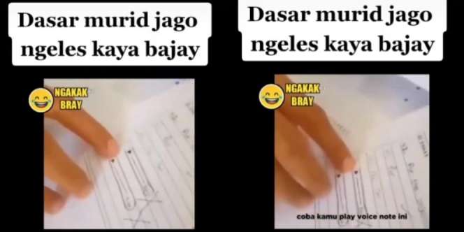 Terlalu Lama Sekolah Online, Begitu Ujian Offline Dijawab Pakai Gambar 'Voice Note', Bu Guru Tepok Jidat
