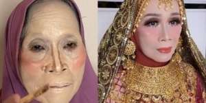 Riasan MUA Bikin Wajah Nenek Auto Ngalahin Pengantin