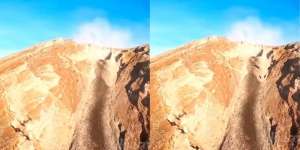 Heboh Longsoran di Puncak Gunung Semeru Pasca Erupsi, Penampakannya Mirip Naga?