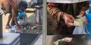 Bapak Lusuh Punguti Sampah Depan Minimarket, Pas di Kasir Uang Simpanannya Pecahan Rp100 Ribu