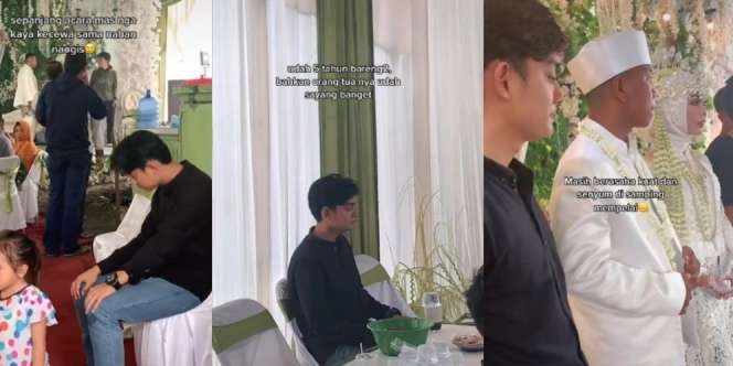 Pemuda Ini Berusaha Kuat dan Menahan Tangis Sepanjang Acara Resepsi Pernikahan, Endingnya Bikin Netizen Emosi