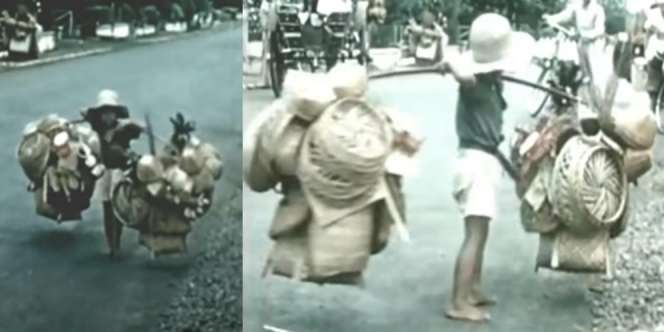 Potret Lawas Bocah Pribumi Tahun 1938 Pikul Dagangan Keliling, Kondisinya Kontras Banget dengan Anak Belanda