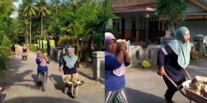 Emak-Emak Memang Ras Terkuat di Bumi: Angkat Batu Meski Sambil Mengomel