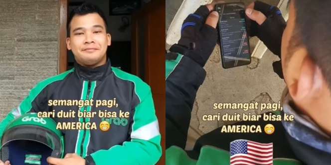 Driver Ojol Siang Malam Cari Duit demi Bisa ke Amerika, Lihat Hasilnya