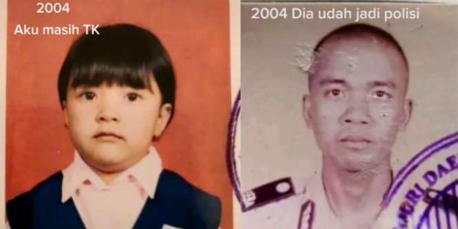 Selisih Usia Pasangan Ini Bikin Syok: Lama Nunggu Nikah, Ternyata Jodoh Pak Polisi Masih TK