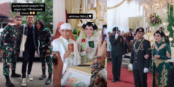 Kisah Pria Punya Kakak TNI Nikah Sama Kowad Cantik, Ternyata Adik Kelas Waktu SD