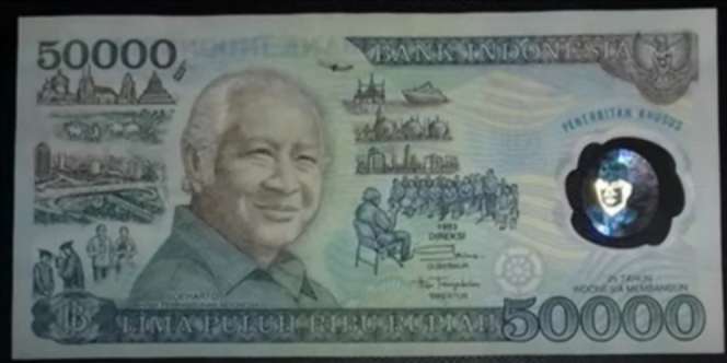 Punya Uang Rp50 Ribu Gambar Soeharto Nomor Seri XXI? Kolektor Berani Bayar Rp10 Juta
