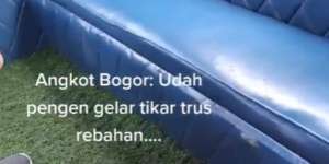 Viral Interior Nyaman Angkot di Bogor, Bikin Penumpang Pengen Rebahan