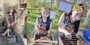 Gadis Dayak Pamer Usaha Madu Kelulut, Netizen Salfok Sama Kecantikannya: Pengen Jadi Lebahnya