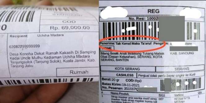 8 Nama dan Alamat Penerima Paket Ini Malah Bikin Senyum Sendiri Sambil Emosi Dikit