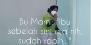 Sudah Kerja 7 Tahun, Pelayanan Ibu Petugas Kebersihan Ini Membanggakan