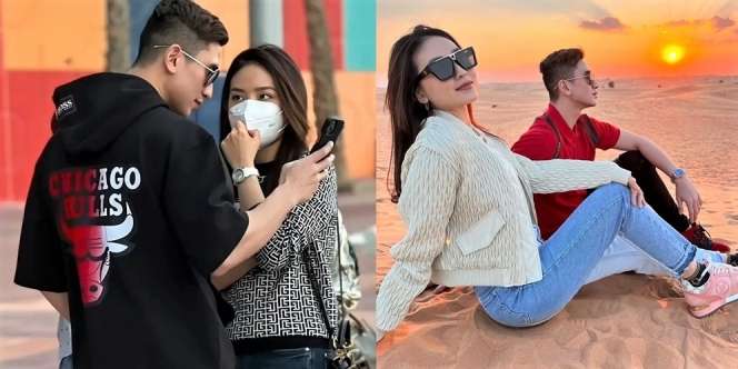 10 Potret Mesra Natasha Wilona & Verrel Bramasta Liburan di Dubai, Makan Steak ‘Sultan’