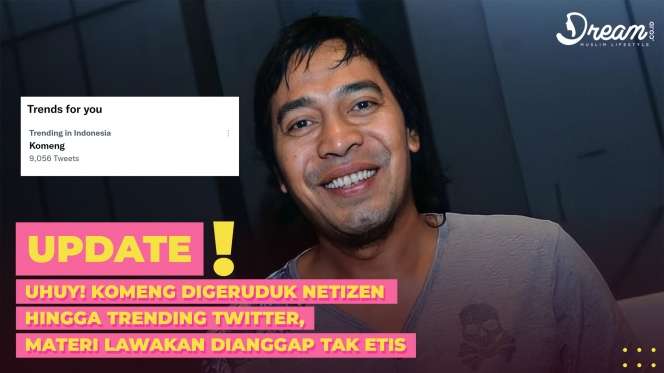 Candaan Komedian Komeng Tuai Perdebatan Netizen