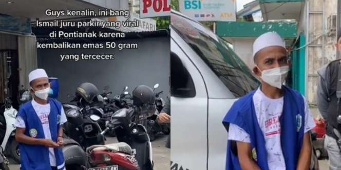 Cerita Juru Parkir Jujur, Kembalikan Emas 50 Gram yang Tercecer di Parkiran