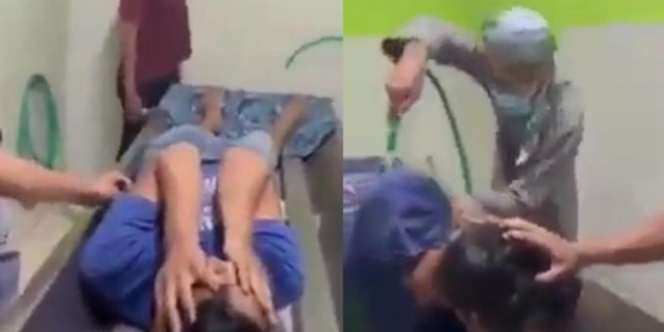 Viral Tertangkap Saat Curi Kotak Amal, Maling Ini Dimandikan Layaknya Jenazah