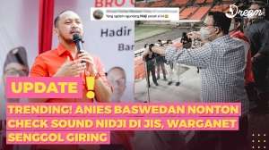 Anis Baswedan Nonton Check Sound Nidji di JIS, Warganet Senggol Giring