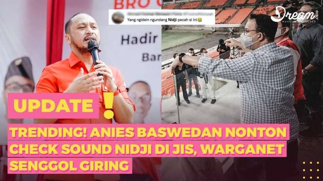 Anis Baswedan Nonton Check Sound Nidji di JIS, Warganet Senggol Giring