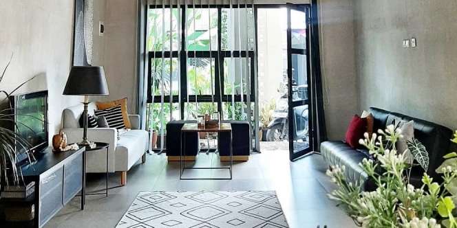 Penataan Seru Rumah Mungil Bertema Industrial di Bekasi