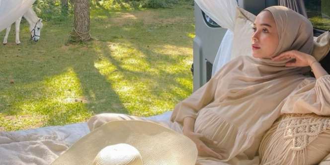 Tampilan Tema Earth Tone Hamidah Rachmayanti Saat Piknik 'Santuy'
