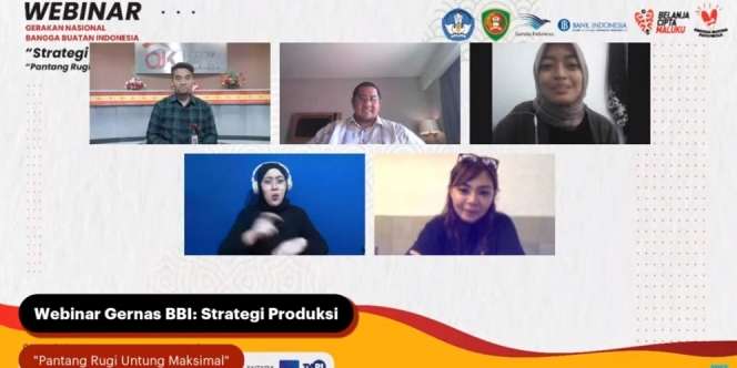 Pantang Rugi Untung Maksimal Jalankan Usaha, Webinar Gernas BBI Punya Jawabannya