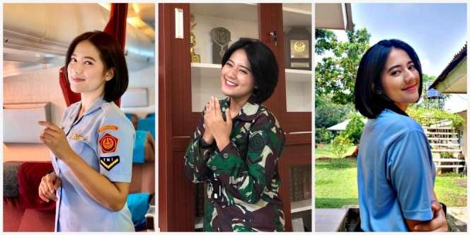 Kenalan dengan Pramugari Pesawat Kepresidenan RI Serda Nabila, Cantiknya Enggak Ketulungan
